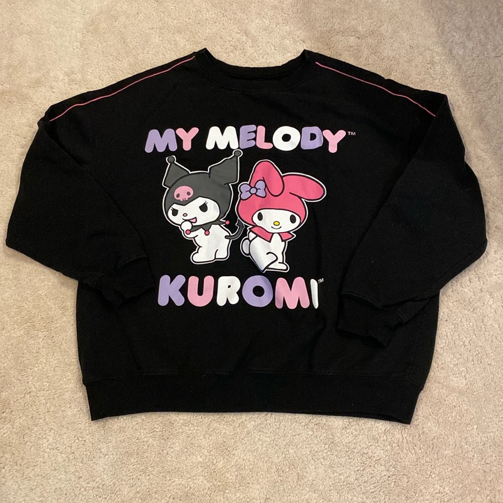 my melody x kuromi crewneck sweatshirt